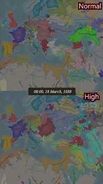 EU5 Normal vs High Aggression - Double timelapse #shorts