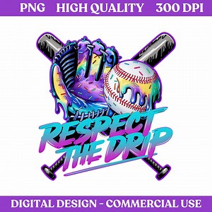 Baseball Drip PNG, Game Day Design (digital Download) - Etsy