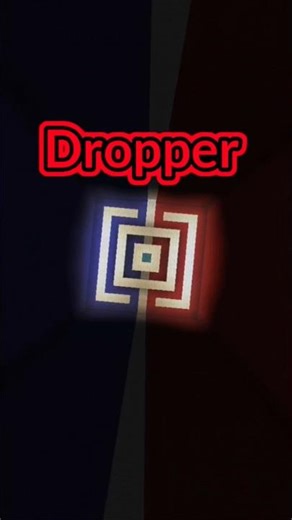 The Most Satisfying Dropper Ever 😍 #minecraft #seher