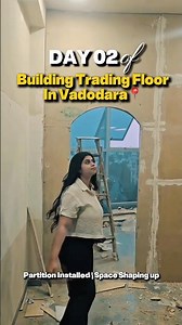 Day 02 Building trading floor #vadodara #youtubeshorts #viral #trading #dailyvlog #vlog #my