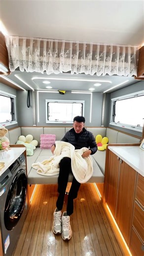 A campervan trip in the snow offers a unique experience. Watching the snowflakes fall outside