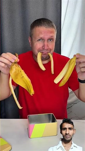 She thought he only liked banana peels 🍌🫣🤗