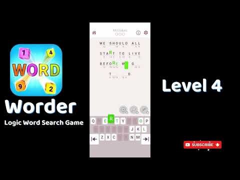 Worder Logic Word Search Level 4 Walkthrough 🧩 | Go Answer 🎮