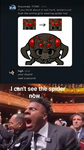 minecraft spider🥀 #meme #shorts #minecraft