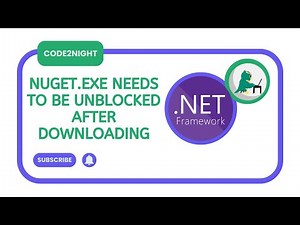 Nuget.exe needs to be unblocked after downloading