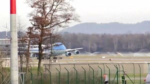 Ankunft Air Force One in Zürich