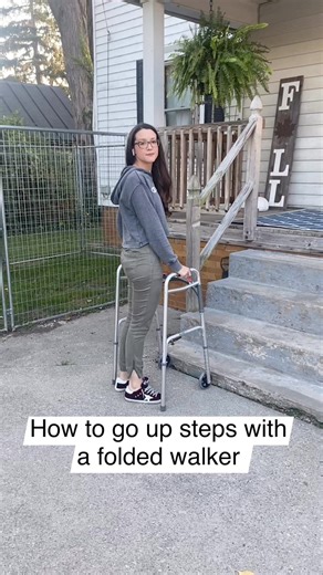 308K views · 3.5K reactions | How to go up steps with a folded...