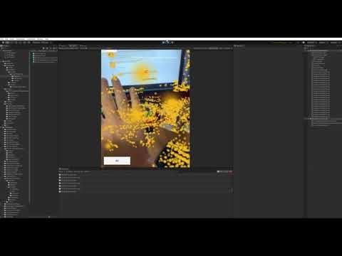 Mediapipe handtracking with AR Point Cloud