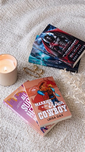 Annie | Author, Reader, Founder on Instagram: "Have you ever wanted to dip your toe in the alien romance world? Here are some of my favourite recommendations (which are all still fairly humanoid!) 🖤 The Clecanian series by @victoriaavelineauthor (Sikthand from book 7 is pictured - art by @donovanboom ) 🖤 The Cowboy Colony Mail-Order Brides series by @ursadaxauthor 🖤 My Alien Husband Might Be In The Mafia by @herabest 🖤 Desire In His Blood by @zoey.draven Have you read any of these?"