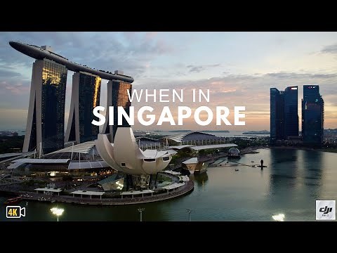 Flying Over Singapore 🇸🇬 [4K Drone Video] | DJI Mini 2