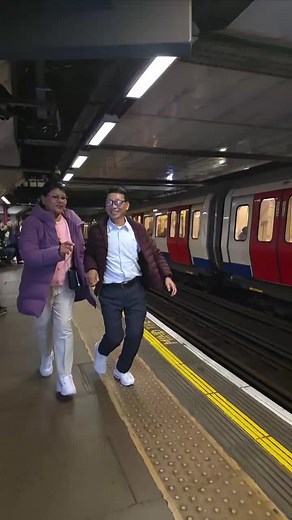 Subway Style: Man and Woman on Platform