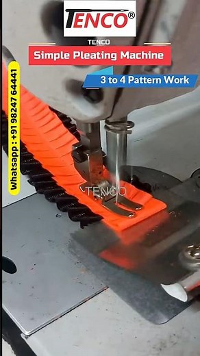 Simple Pleating Machine With Double Patti Attach - TENCO Attachments #sewing #stitch