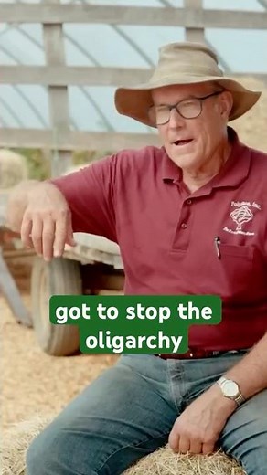 “Stop the oligarchy!” Joel Salatin on freeing our food system for small/local farmers & communities.