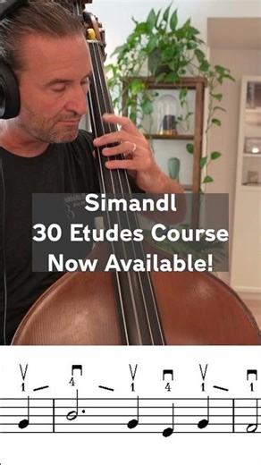 Simandl's Etude No. 14 - Maestoso molto pesante for double bass