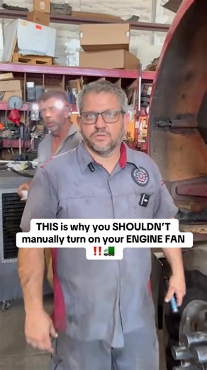 1.5K views | THIS is why you SHOULDN’T manually turn on your ENGINE FAN ‼️ #dieselmechanic #owneroperator #dieseltrucks #semitruck #heavyhaul | Justinsdieselht | Facebook