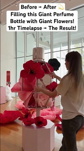 1hr Timelapse - into seconds! Giant Flowers bottle finally blooms!