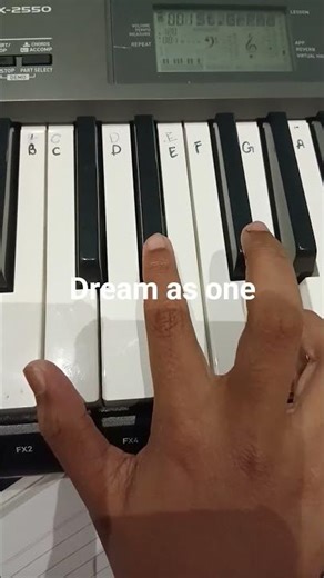 dream as one. # learning keyboard. subscribe for more