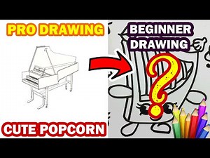 How To Cute Draw Cute Harpsichord Step By Step For Beginner Guide - Daily Drawing Tutorial