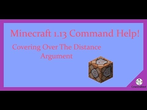[Update In Description] How To Use The Distance Argument! [Minecraft Java Editon 1.13]