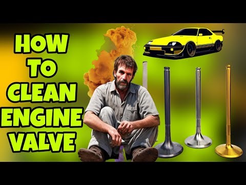 How To clean engine cylinder head valve