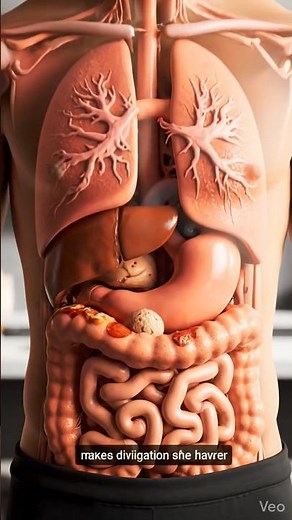 Eating Pepperoni Pizza Inside Your Body | Real Anatomy #shorts
