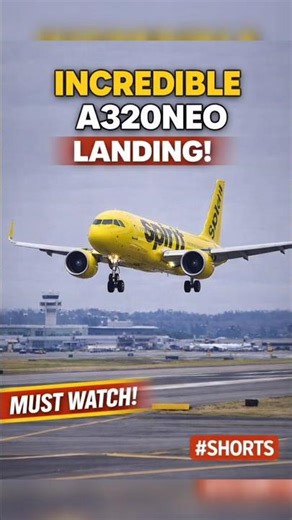 Spirit Airlines A320neo Perfect Landing 😍✈️ #shorts