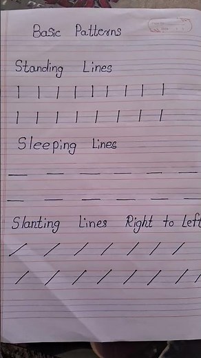 Basic patterns for kids| patterns writing |