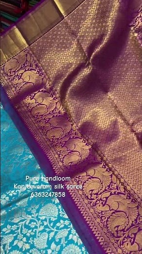 Pure handloom Kanjeevaram silk saree