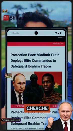 409K views · 21K reactions | Le president Vladimir Poutine protege le president Ibrahim Traore | Poutine TV | Facebook