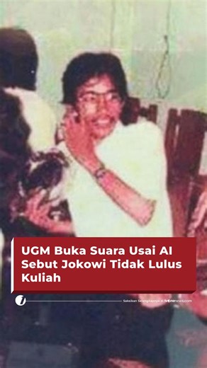 Universitas Gadjah Mada (UGM) buka suara terkait ramai video soal asisten digital berbasis kecerdasan buatan (AI) milik kampus tersebut. AI tersebut menyatakan bahwa Presiden ke-7 RI, Joko Widodo (Jokowi) bukan merupakan alumni UGM. Pada video tersebut tampak asisten berbasis AI bernama LISA (Lean Intelligent Service Assistant) ini merespons sebuah kalimat 'jokowi alumni ugm'. Simak berita selengkapnya hanya di https://tinyurl.com/ykf5aewa #HardNews_Viral #FlashOne #CariBeritaditvOne #AI #Ijazah