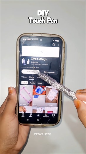 DIY Touch pen 🖊 for screen #diy #craft #ytshorts #viralshorts #pen #trending