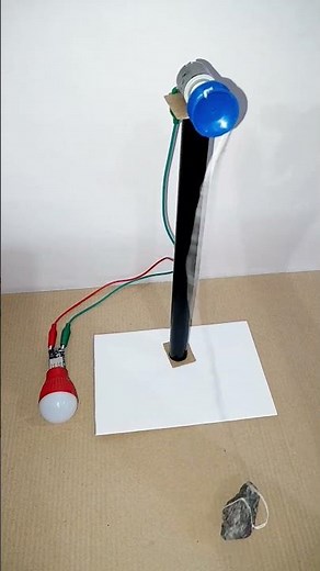 Gravity Powered Free Electricity Generation using DC Motor | Science Exhibition Project for Class 10