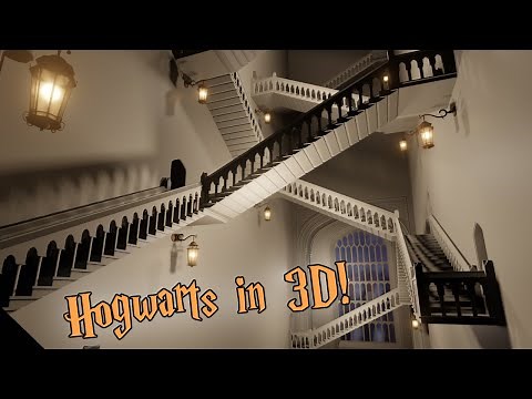 Hogwarts Virtual Tour: The Moving Stairs!