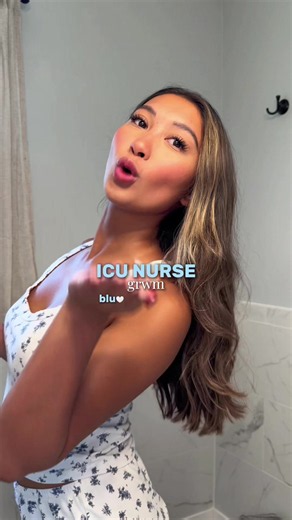These are so fun to make 💙💙 #icunurse #grwm #nursegrwm #scrubs #nursing