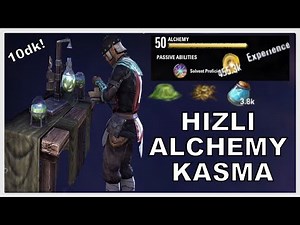 ESO: Hızlı ALCHEMY Kasma Yöntemi (10 dakikada 50 Level)