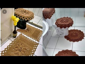 Beautiful Crochet Bathroom Set 🛁 | Easy & Stylish Crochet Ideas 🧶💡