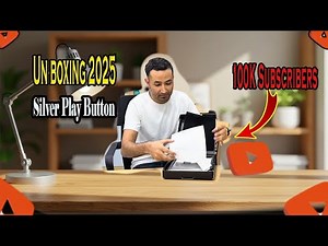 Unboxing YouTube Silver Play Button 2025 |100K Subscribers Award |0-100K Subscribers | Incredible K2