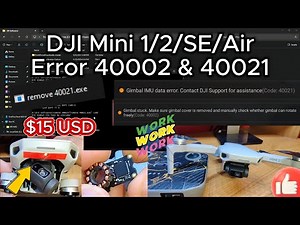 DJI Mini 1/2/SE/Air Error 40002 & 40021 | Diagnostic/Step-By-Step Repair Process | DIY Project |