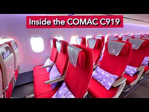 Inside the Comac C919 aircraft