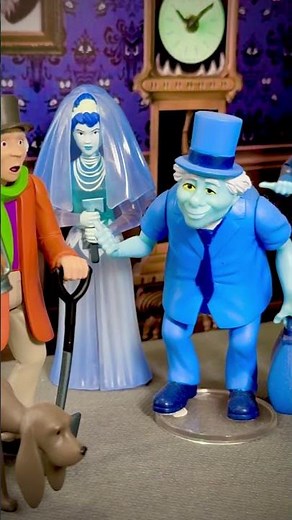 Disney Haunted Mansion Action Figures Corpse Bride Grim Grinning Ghosts Super 7 Reaction