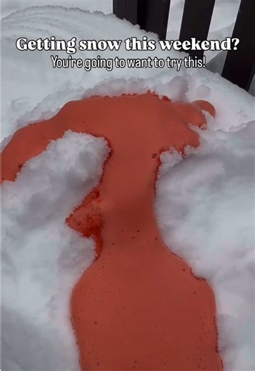Create a Snow Volcano Experiment for Kids