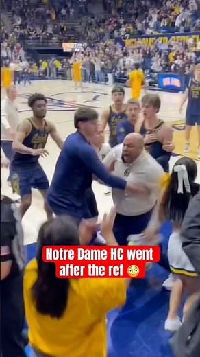 Notre Dame coach had words with ref after loss 😬