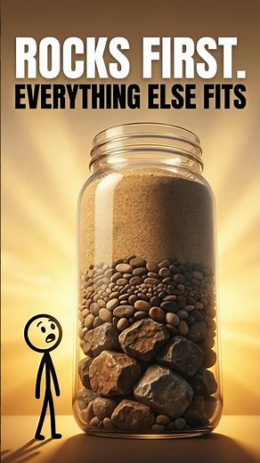 The Jar of Life: Why Most People Fill It Wrong #shorts