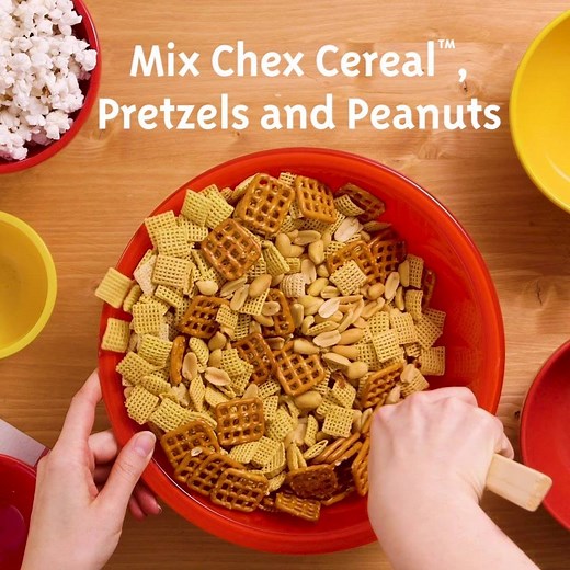 Here's a snack that's ready to serve while you light up the grill. Made with sweet honey and spicy Sriracha, Honey-Sriracha Chex Party Mix is your summer BBQ in the making. | Chex