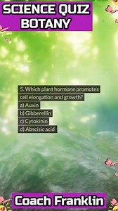 BOTANY QUIZ | Franklin - Online LET, CSE, IELTS & Celpip Private Tutorial