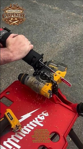 Turn Your Drill Into a Chainsaw Sharpener! 🇺🇸⚡ #tools #chainsaw #DIY