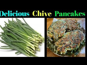 How To Cook Chives/ How To Make Crispy Pan Fried Chive Pancakes/ Delicious Homemade Chive Recipe