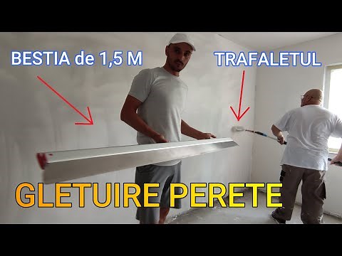 1 perete-n 5 minute! Gletuieste USOR si cu SPOR cu TRAFALETUL si gletiera ( BESTIA ) PROFESIONALA !