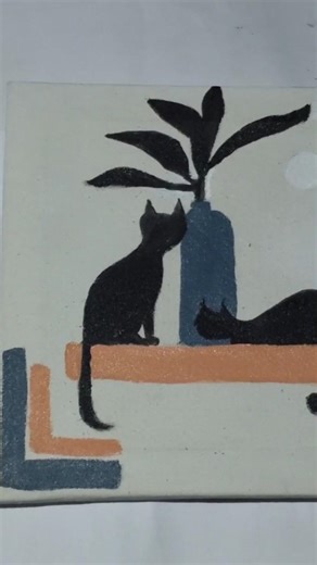 Easy Canvas Paint for beginners #youtubeshorts #art #acrylicscenery #youtube