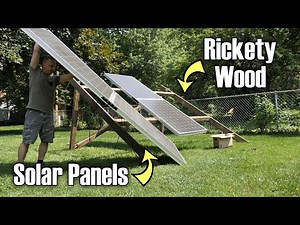 Diy Solar Panel Ground Mount made from Scrap!!!